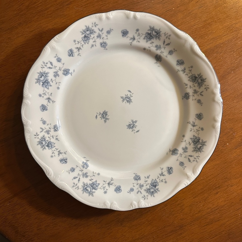 Haviland Blue Garland Fine China Salad Plate